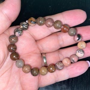 Genuine Rhodonite bracelet